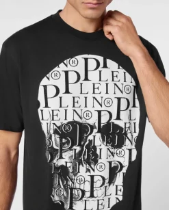 Czarny T-shirt z printem