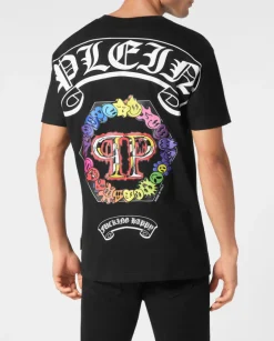Czarny T-shirt z printem