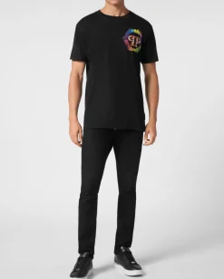 Czarny T-shirt z printem