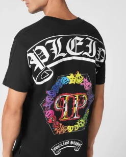Czarny T-shirt z printem