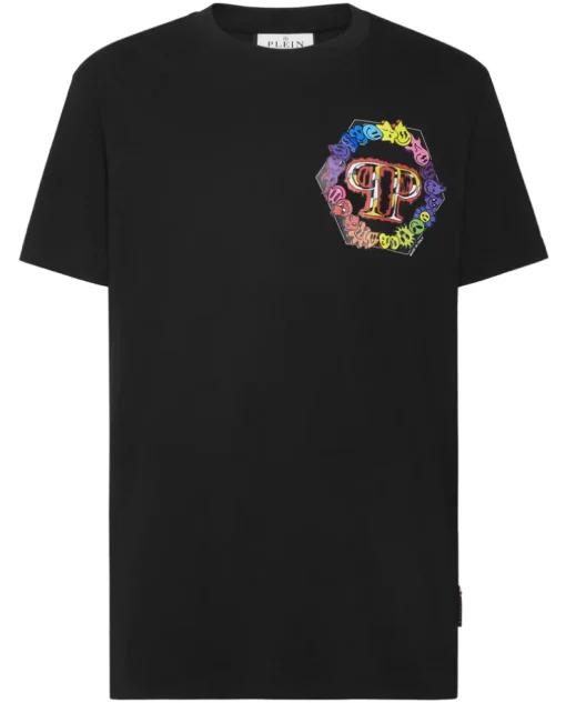 Czarny T-shirt z printem
