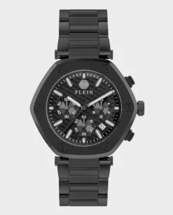 Czarny zegarek Hexagon Chrono
