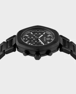 Czarny zegarek Hexagon Chrono
