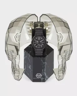 Czarny zegarek Hexagon Chrono