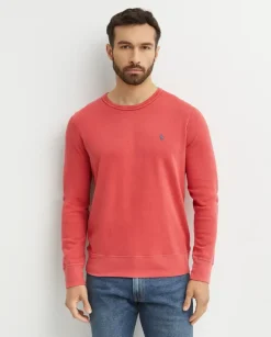 Czerwona bluza z haftowanym logo