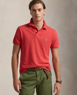 Czerwona koszulka polo Custom Slim Fit
