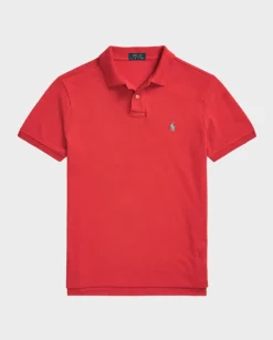 Czerwona koszulka polo Custom Slim Fit