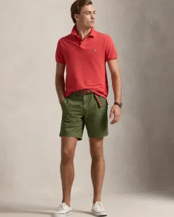 Czerwona koszulka polo Custom Slim Fit