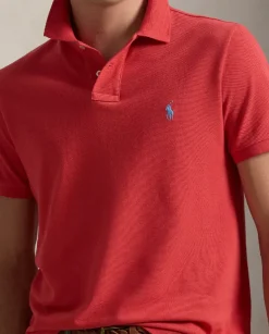 Czerwona koszulka polo Custom Slim Fit