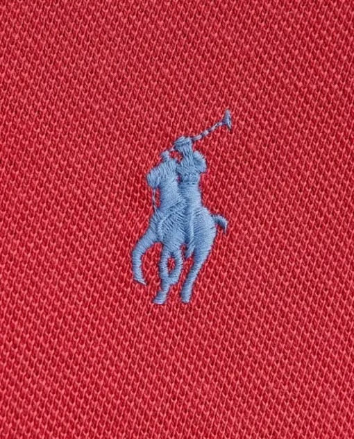 Czerwona koszulka polo Custom Slim Fit