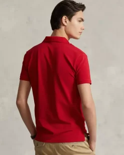 Czerwona koszulka polo Slim Fit