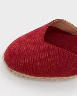 Czerwone espadryle na koturnie Chiara