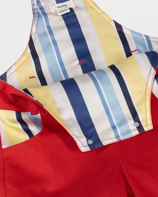 Czerwone ogrodniczki Marine Stripes