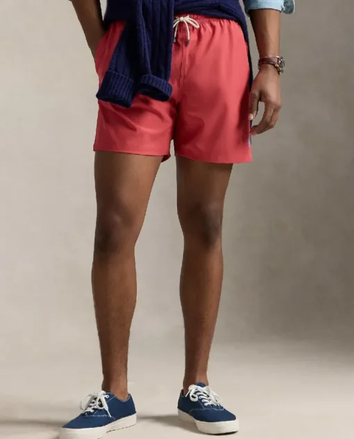 Czerwone spodenki kąpielowe Stretch Classic Fit