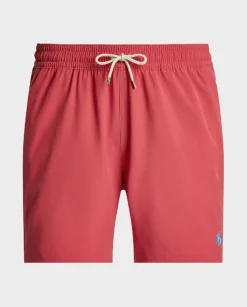 Czerwone spodenki kąpielowe Stretch Classic Fit