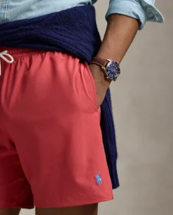 Czerwone spodenki kąpielowe Stretch Classic Fit