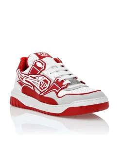 Czerwono-białe sneakersy Lo-Top