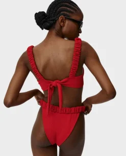 Czerwony dół od bikini Girlish Charm
