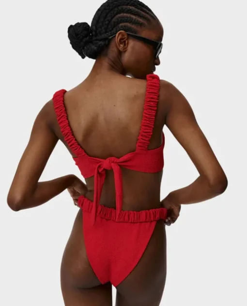 Czerwony dół od bikini Girlish Charm