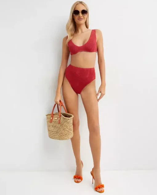 Czerwony dół od bikini Palmer