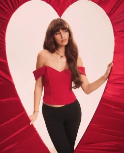 Czerwony gorset Burning Desire
