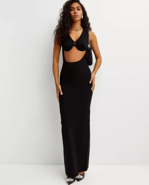 Dopasowana sukienka maxi