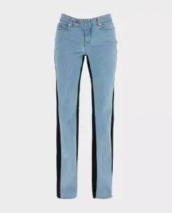 Dwukolorowe jeansy