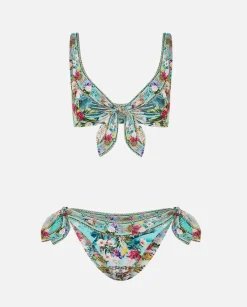 Dwustronny wzorzysty zestaw bikini