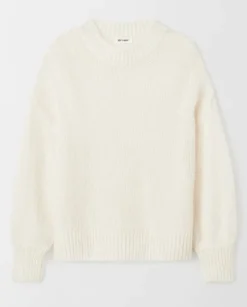 Dzianinowy sweter z okrągłym dekoltem