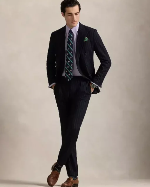 Fioletowa koszula Oxford Custom Fit