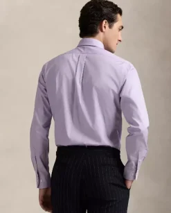 Fioletowa koszula Oxford Custom Fit
