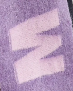 Fioletowy szalik z logo