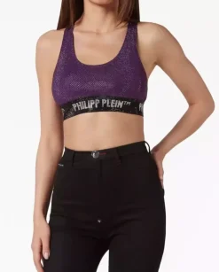 Fioletowy top Bra Stones