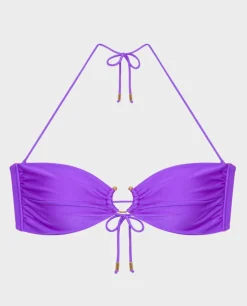 Fioletowy top od bikini Malibu