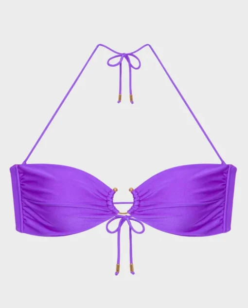 Fioletowy top od bikini Malibu