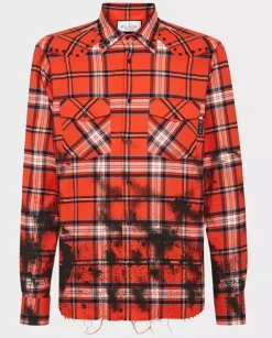 Flanelowa koszula w kratę Gothic