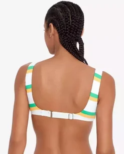 Góra od bikini w paski