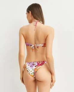 Góra od bikini z kolorową aplikacją