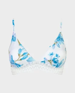 Góra od bikini z ozdobnym wykończeniem