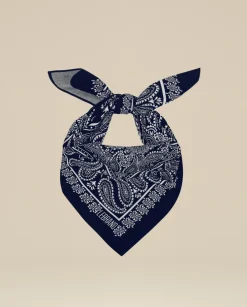 Granatowa bandana z printem