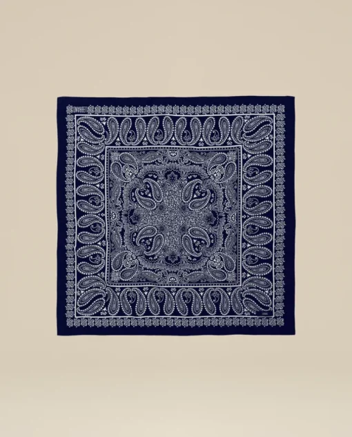 Granatowa bandana z printem