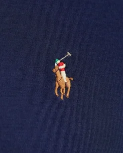 Granatowa bawełniana koszulka polo