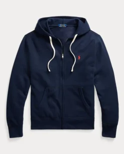 Granatowa bluza z czerwonym logo
