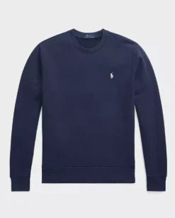 Granatowa bluza z haftowanym logo