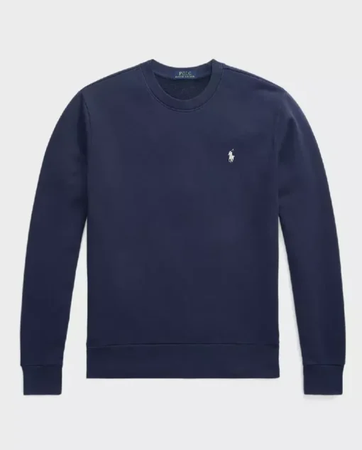 Granatowa bluza z haftowanym logo