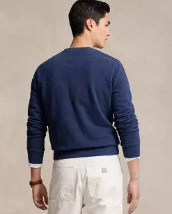 Granatowa bluza z haftowanym logo