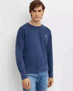 Granatowa bluza z haftowanym logo