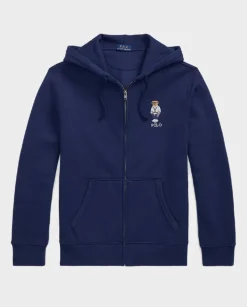 Granatowa bluza z kapturem Polo Bear