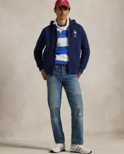 Granatowa bluza z kapturem Polo Bear
