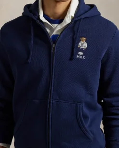 Granatowa bluza z kapturem Polo Bear